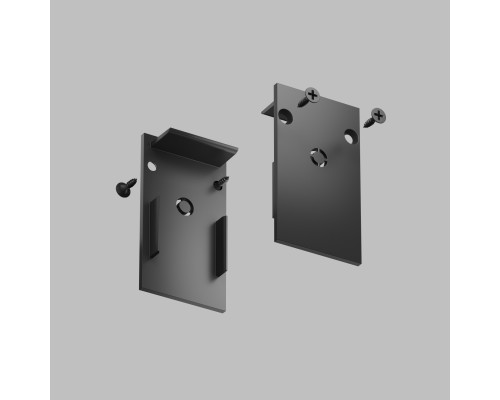 TR2107-BK Торцевые заглушки для шинопровода SMART черные (комплект 2 шт)