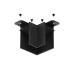 TR2102-BK Угловой соединитель для шинопровода SMART черный