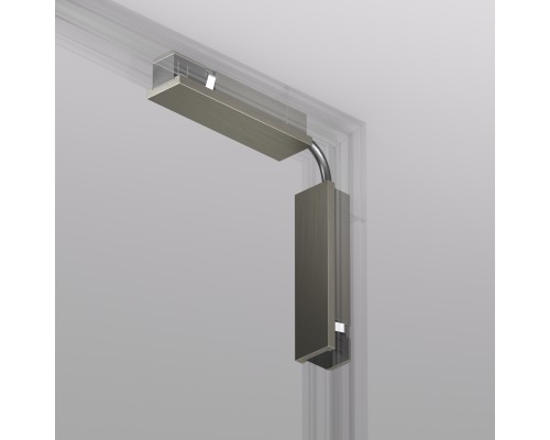 TR5724-DN Электрический коннектор для трека SHINE BASE 90° стена-потолок с поворотом трека под произвольным углом, темный никель, алюминий
