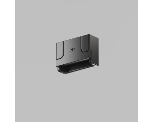 TR5519-BK Наконечник для трека-ремня Belty, серия Base с возможностью перегиба ремня, IP20, черный, пластик