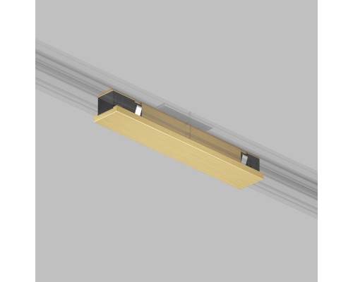 TR5722-SB Электрический коннектор прямой для трека SHINE BASE, 48V DC, IP20, сатинированная латунь, алюминий