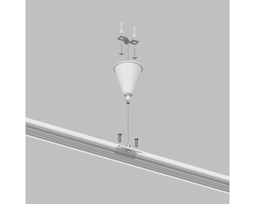 TR1105-WH Подвесная система для треков, 1,5 м, белый
