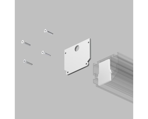 TR2025-WH Комплект торцевых заглушек для трека SMART ONE