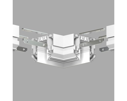 TR2026-WH Угловой элемент 90° трека SMART ONE, алюминий, белый
