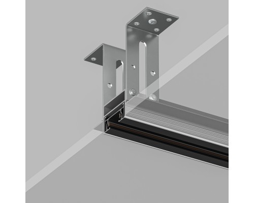 TR3020-AL Закладной профиль для встраиваемого монтажа однофазного трека 2м