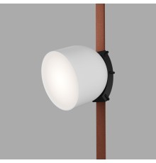 DK5542-WH+BK Поворотный светильник для трека-ремня Belty, серия Spot, со светодиодом, D100*H107мм, 48V DC, 12W, RA90, 120°, 4000K, IP20, белый с черным, алюминий