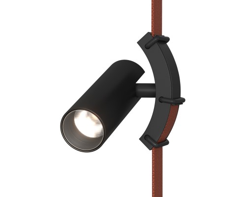 DK5546-BK Поворотный светильник для трека-ремня Belty, серия Spot, со светодиодом, D35*L126.5мм, 48V DC, 7W, RA90, 30°, 4000K, IP20, черный, алюминий