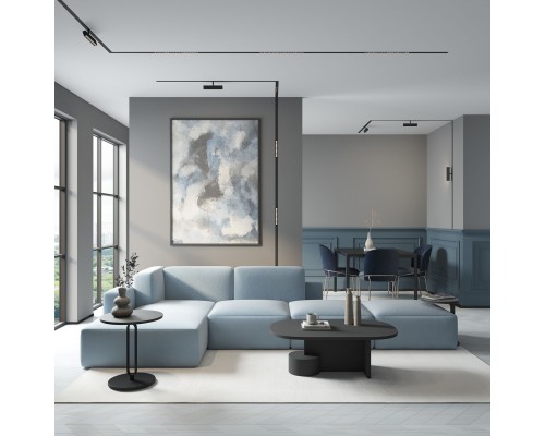 DK8001-BK Линейный светильник SMART LENS 9W DIM 3000K-6000K черный