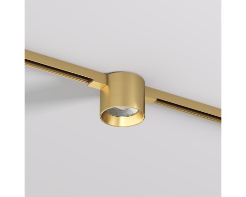 DK5743-SB Светильник для трека SHINE SPOT со светодиодом, D70*H60, 48V DC, 8W, RA?90, 3000K, IP20, сатинированная латунь, алюминий