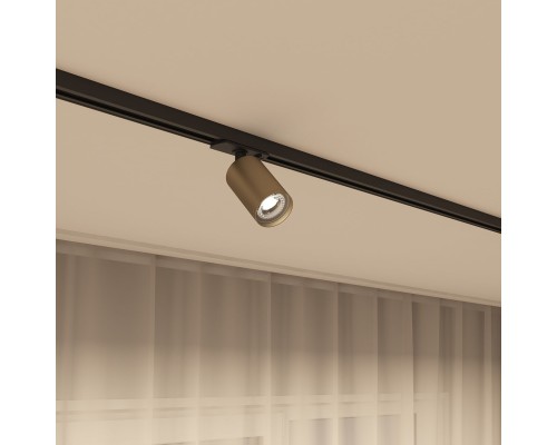 DK6201-BG Трековый светильник IP 20, 15 Вт, GU5.3, матовое золото с черным, алюминий