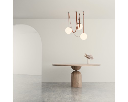 DK5555-BK Cветильник для трека-ремня Belty, серия Orb, со светодиодом, D230*H236мм, 48V DC, 15W, RA90, 120°, 3000K, IP20, черный, акрил