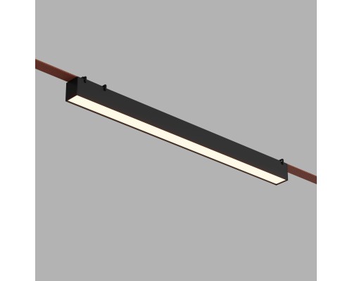 DK5577-BK Cветильник для трека-ремня Belty, серия Linear, со светодиодом, L642*W40*H45мм, 48V DC, 24W, RA90, 120°, 3000K, IP20, черный, алюминий