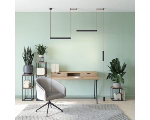 DK5575-BK Cветильник для трека-ремня Belty, серия Linear, со светодиодом, L323*W40*H45мм, 48V DC, 12W, RA90, 120°, 3000K, IP20, черный, алюминий