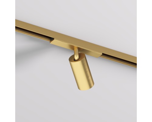 DK5740-SB Светильник для трека SHINE SPOT со светодиодом, D35*H70, 48V DC, 6W, RA?90, 3000K, IP20, сатинированная латунь, алюминий
