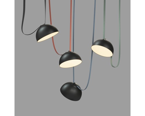 DK5563-BK Cветильник для трека-ремня Belty, серия Flow со светодиодом, D300*H171мм, 48V DC, 28W, RA90, 120°, 3000K, IP20, черный, алюминий