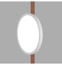 DK5566-WH+BK Cветильник для трека-ремня Belty, серия Flow, со светодиодом, D168*H29.5мм, 48V DC, 10W, RA90, 120°, 4000K, IP20, белый с черным, алюминий