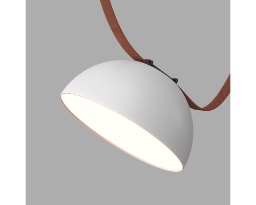 DK5660-WH+BK Cветильник для трека-ремня Belty Smart, серия Flow, со светодиодом, D220*H117мм, 48V DC, 24W, RA90, 120°, 3000-5700K, IP20, белый с черным, алюминий