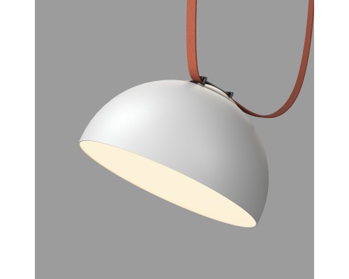 DK5563-WH+BK Cветильник для трека-ремня Belty, серия Flow со светодиодом, D300*H171мм, 48V DC, 28W, RA90, 120°, 3000K, IP20, белый с черным, алюминий