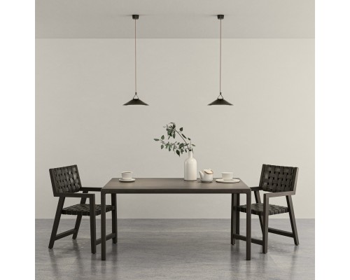 DK5565-BK Cветильник для трека-ремня Belty, серия Flow, со светодиодом, D300*H71мм, 48V DC, 20W, RA90, 120°, 3000K, IP20, черный, алюминий