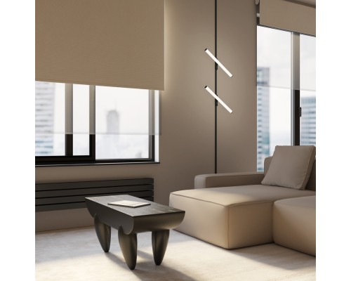 DK5355-BK Светильник для трека Air, серия Ray 4000 со светодиодом, L500*W35*H79mm,?33, 48V DC, 12W, RA?90, 120°, 4000K, IP20, черный, алюминий