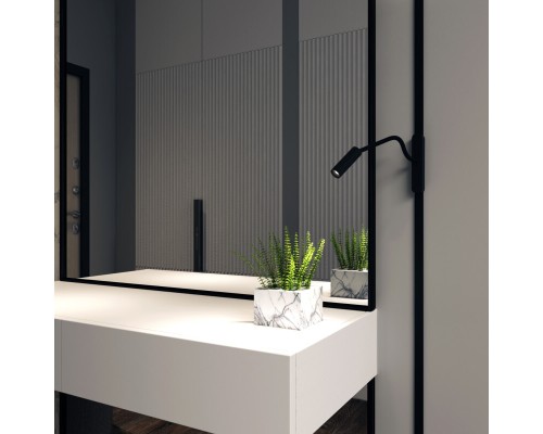 DK5343-BK Светильник для трека Air, серия Spot 4000 со светодиодом, ?26*495мм, 48V DC, 2W, RA?90, 24°, 4000K, IP20, черный, алюминий