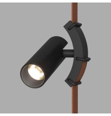 DK5547-BK Поворотный светильник для трека-ремня Belty, серия Spot, со светодиодом, D35*L126.5мм, 48V DC, 7W, RA90, 30°, 3000K, IP20, черный, алюминий