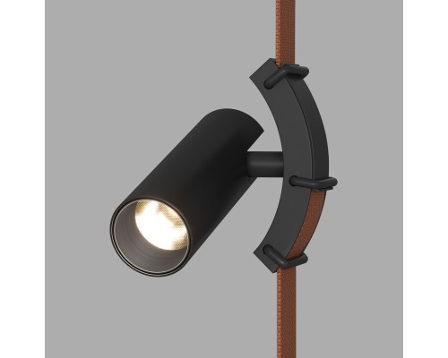 DK5547-BK Поворотный светильник для трека-ремня Belty, серия Spot, со светодиодом, D35*L126.5мм, 48V DC, 7W, RA90, 30°, 3000K, IP20, черный, алюминий