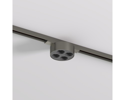 DK5772-DN Светильник для трека SHINE GRILL со светодиодом, D74*H28, 48V DC, 6W, RA?90, 3000K, IP20, темный никель, алюминий