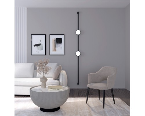 DK5566-BK Cветильник для трека-ремня Belty, серия Flow, со светодиодом, D168*H29.5мм, 48V DC, 10W, RA90, 120°, 4000K, IP20, черный, алюминий