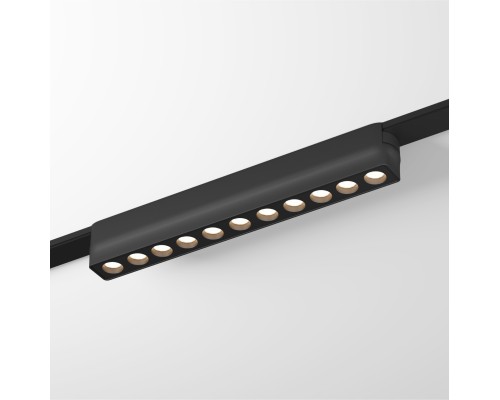 DK5305-BK Светильник для трека Air, серия Grill 3000 со светодиодом, L230*W26*H36мм, 48V DC, 12W, RA?90, 36°, 3000K, IP20, черный, алюминий