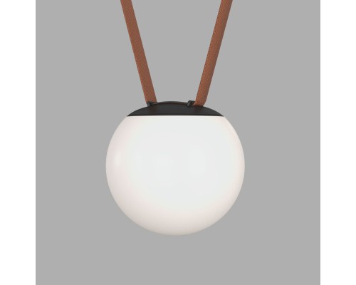 DK5550-BK Cветильник для трека-ремня Belty, серия Orb, со светодиодом, D150*H147мм, 48V DC, 10W, RA90, 120°, 4000K, IP20, белый, акрил