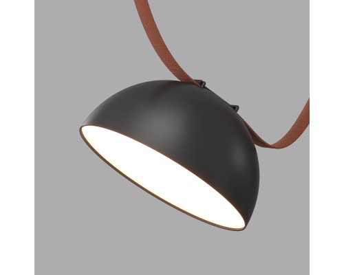 DK5660-BK Cветильник для трека-ремня Belty Smart, серия Flow со светодиодом, D220*H117мм, 48V DC, 24W, RA90, 120°, 3000-5700K, IP20, черный, алюминий