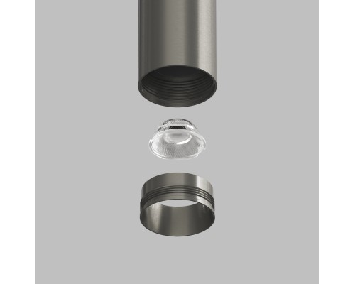 DK5744-DN Светильник для трека SHINE SPOT со светодиодом, D40*H200 кабель 1500мм, 48V DC, 8W, RA?90, 3000K, IP20, темный никель, алюминий