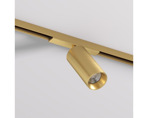 DK5741-SB Светильник для трека SHINE SPOT со светодиодом, D45*H100, 48V DC, 10W, RA?90, 3000K, IP20, сатинированная латунь, алюминий