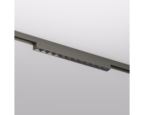 DK5771-DN Светильник для трека SHINE GRILL со светодиодом, L231*W19*H27, 48V DC, 10W, RA?90, 3000K, IP20, темный никель, алюминий