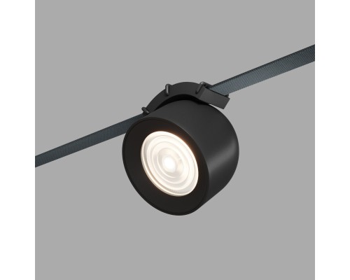 DK5640-BK Поворотный светильник для трека-ремня Belty Smart, серия Spot, со светодиодом, D100*H107мм, 48V DC, 12W, RA90, 38°, 2700-6000K, IP20, черный, алюминий