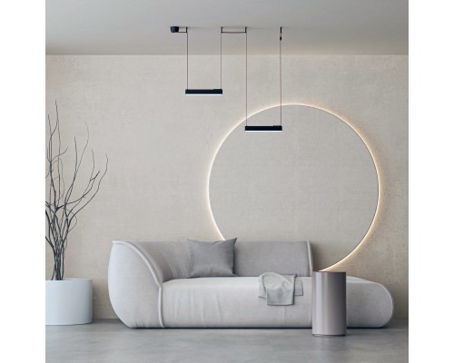 DK5574-BK Cветильник для трека-ремня Belty, серия Linear, со светодиодом, L323*W40*H45мм, 48V DC, 12W, RA90, 120°, 4000K, IP20, черный, алюминий