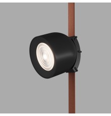 DK5540-BK Поворотный светильник для трека-ремня Belty, серия Spot, со светодиодом, D100*H107мм, 48V DC, 12W, RA90, 38°, 4000K, IP20, черный, алюминий