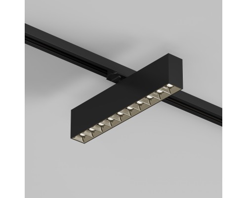 DK6434-BK Поворотный однофазный трековый светильник EDDER со светодиодом L273mm 220V 20W 30° 3000K IP20 черный алюминий