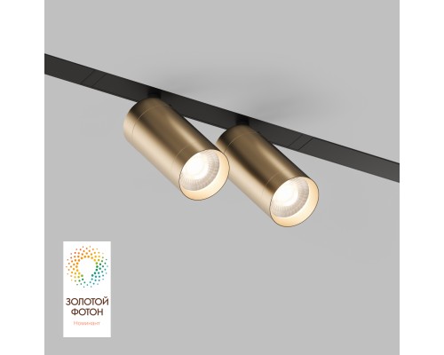 DK8012-BG Акцентный светильник SMART SPOT DOUBLE 2x9W DIM 3000K-6000K, матовое золото с черным