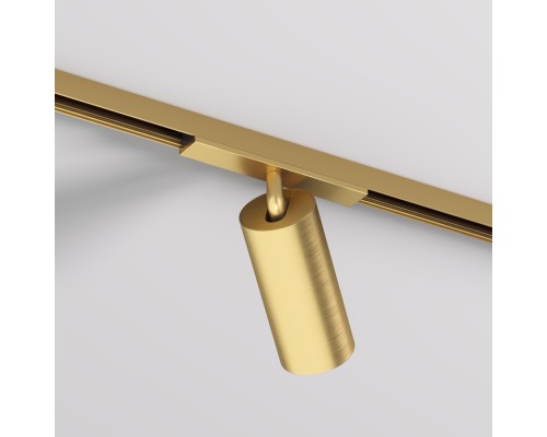DK5741-SB Светильник для трека SHINE SPOT со светодиодом, D45*H100, 48V DC, 10W, RA?90, 3000K, IP20, сатинированная латунь, алюминий