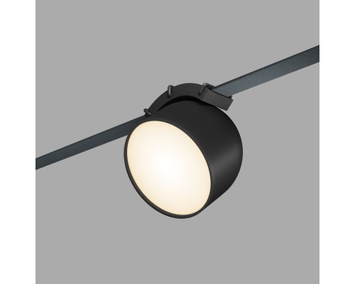 DK5543-BK Поворотный светильник для трека-ремня Belty, серия Spot, со светодиодом, D100*H107мм, 48V DC, 12W, RA90, 120°, 3000K, IP20, черный, алюминий