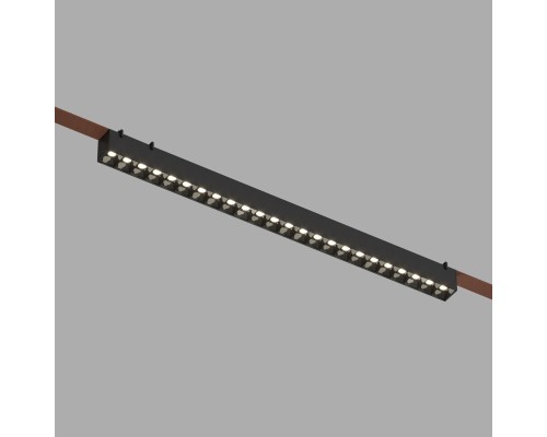 DK5572-BK Cветильник для трека-ремня Belty, серия Grill, со светодиодом, L642*W40*H45мм, 48V DC, 24W, RA90, 24°, 4000K, IP20, черный, алюминий