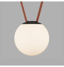 DK5553-BK Cветильник для трека-ремня Belty, серия Orb, со светодиодом, D180*H181мм, 48V DC, 10W, RA90, 120°, 3000K, IP20, белый, акрил