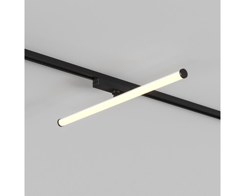 DK6638-BK Поворотный однофазный трековый светильник STROM со светодиодом L600mm 220V 15W 150° 3000K IP20 черный алюминий/акрил