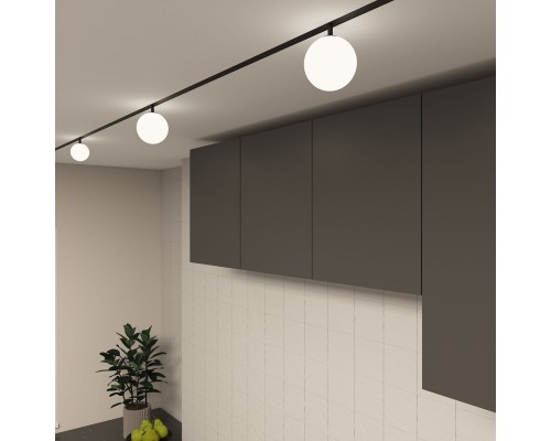 DK8051-BK Рассеивающий светильник SMART MOON 5W DIM 3000K-6000K, ?130мм, черный, акрил