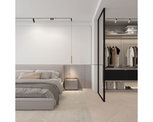 DK8008-BG Подвесной светильник SMART SPOT 9W DIM 2700K-6000K матовое золото с черным