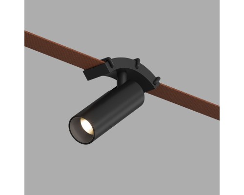 DK5547-BK Поворотный светильник для трека-ремня Belty, серия Spot, со светодиодом, D35*L126.5мм, 48V DC, 7W, RA90, 30°, 3000K, IP20, черный, алюминий