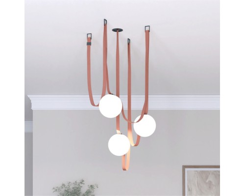 DK5551-BK Cветильник для трека-ремня Belty, серия Orb, со светодиодом, D150*H147мм, 48V DC, 10W, RA90, 120°, 3000K, IP20, белый, акрил