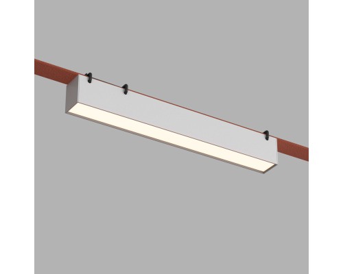 DK5575-WH Cветильник для трека-ремня Belty, серия Linear, со светодиодом, L323*W40*H45мм, 48V DC, 12W, RA90, 120°, 3000K, IP20, белый, алюминий